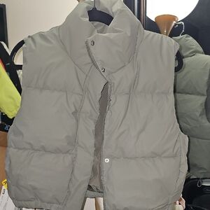 Olive Green Puffer Vest